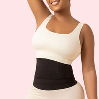 PRECIOUS Bandage Body Shaper Wrap Lumbar Waist Support Belt Trimmer Black UK